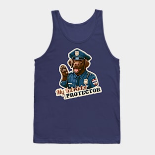 Labrador Retriever Police Tank Top